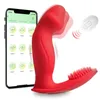 Heseks Wackelnder tragbarer Dildo-Vibrator für Frauen, Bluetooth, vibrierender Höschenfinger für Klitoris-Stimulator