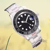 Mens watch Automatic watches Mechanical watchs 40mm 904L Stainless Steel Blue Black dial Sapphire glass ceramic bezel WristWatches man high quality waterproof