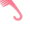 new wide tooth curved hook comb plastic large tooth comb can hook large wave curling hair perm comb