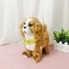 Plush Dolls Robot Dog Toys Interactive Cat Electronic Puppy Sound Control Teddy Walk Bark Nod Music Touch Robotic Animal Pet 230531