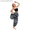 Women's Pants Capris Womens Harem Pants Boho Vintage Print Loose Yo-ga Pants Hippie Leisure Belly Dance Pants Trousers Baggy Leggings Sportswear T230531