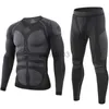 Survêtements pour hommes Ensembles de sous-vêtements sans couture Brand New Sports Fitness Suit Winter Warm Running Randonnée Vélo Tactique Long Johns Sous-vêtement Thermique J230531