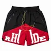 Shorts Rhude Mens Shorts Women Designer 3M Reflective Summer Fashion Quick Drying Streetwear Fashion Casual Hip Hop Beach Sportswear Mens Short