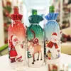 Kerstdecoraties Decoratie Santa Claus Wine Bottle ER Holder Bag Sneeuwman Kerstmis Kleed Home DBC Drop Delivery Garden Feestelijke par Dhe6r