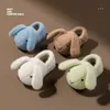 Slipper söta barn fuzzy tofflor Autumn Winter Home inomhus varma bomulls tofflor baby barn skor pojkar flickor plysch toffel 230530