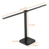 Bordslampor LED Double Head Desk Lamp Swing-Arm Piano Justerbar ljusstyrka Färgtemperatur för hemmet