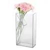 Vazen Clear Acryl Flower Modern Style Book Vase Transparante kunst Floral Arrangement Multifunctionele ornamenten Home Decoratie