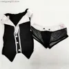 Sexig uppsättning JSY Men's Butler Waiter Lingerie Suit Tuxedo G- String thong Underwear With bow slips krage och armband sexiga kommer 9823 T230531