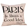 Pillow Case Letter Imprima ER 18x18 polegadas Fashion Sofá Cushion Home Decoration Customizable DBC VT0408 Drop Delivery Garden Textil Dhia5