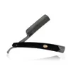 Blad 4st/Set Japan Rostfritt stål Rak Razor Kit Sandalwood Handle Baber Manual Shaver Set Leather Bag Knife Cloth Wax G1229