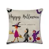 Fronha de Halloween Decorativa para Casa Er Sofá Almofada Desenho de Abóbora Impressa 18X18 Polegadas Navio Dbc Drop Delivery Garden Têxteis Beddi Dhdop