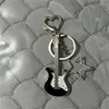 Guitar Love Heart Star Key Chain for Men Women Sweet Cool Strendy Fashion Pendant Keychain Rock Punk Accessories Gift GC2161