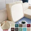 Fodere per sedie Cuscino del sedile del divano jacquard impermeabile Colore solido Copridivano ad angolo elastico Protettore per soggiorno Ufficio