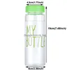 Water Bottles 500 Ml Creative Lemon Bottle Portable Clear Frosted Glass Sports Bicycle Travel Fruit Juice Cup Drinkware Vt1489 Drop Dhtvy