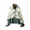 Dekens comfortabel mtifunctioneel warme deken vocht wicking polaire fleece sjaal flanel zacht rooster streep vt2009 drop levering ho dhlub