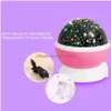 هدية الفنون والحرف الأخرى LED Stars Starry Night Lights Projector Higdts Moon Colorf Lamp Battery USB Decor