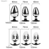 성인 장난감 여분의 큰 직경 항문 플러그 매끄러운 금속 엉덩이 플러그 전립선 마사지 항문 팽창기 딜도 섹스 장난감 남성 L230518