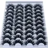 False Eyelashes 20 Pairs 1825 mm 3d Mink Lashes Bulk Faux Thick Long Wispy Natural Pack Short Wholesales 230530