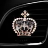 Interieurdecoraties bling Rhinestone Crown parfum clip luchtfrisker kristal diamant auto ventilatie geur diffuser l230523