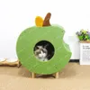 猫のキャリアネストフルーツ犬小屋の丸いペット犬4シーズンズユニバーサルクローズドベッド用品