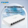 スイッチEWIND ETHERNET SWITCH 5/8ポートデスクトップギガビットネットワークスイッチ10/100/1000Mbpsアダプター高速RJ45イーサネットスイッチオートMDI/MDIX