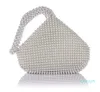 Diamond Clutch Evening Bags Chic Pearl Round Shoulder Bags For Women Handbags Wedding Party