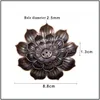 Other Home Garden 2 In 1 Creative Incense Stick Holder Decoration Alloy Lotus Line Incenses Burner Metal Crafts Sandalwood Coil Ba Dhprw