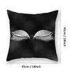 Kuddefodral 40stylar Eyelash Pillowcase Fashion Eyes Car ER 18x18 El Peach Skin SOFA CUSHION HEM DECORATION DBC Drop Delivery Garde DHPM9