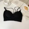 Damestanks Itoolin vrouwen sexy backless camis met ondergoed gevulde bh fixing cup zoete slanke tanktops schattig gewasbasic