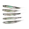 Iscas de iscas 5pcslot Pesca isca macia 7cm 75cm 17g 23g 27g T cauda peixe arco -íris spinner de lantejoulas de lantejoulas 230530