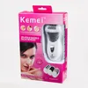 エピレーターKemei Epilator Rechargeable 3 in 1 Lady Hair Remover Shaver Electric Callus Remover Depilador removal for womenfoot Care Tool