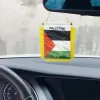 Palestine Mini drapeau bannière 10x15 cm fanion en polyester de qualité supérieure avec ventouse pour décor de porte de bureau à domicile