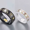 2023 Nueva joyería de diseño pulsera collar anillo de cerámica hombre mujer pareja par giro oro patrón dedo índice cola personalidad nueva joyería