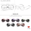 BARCUR, gafas De sol polarizadas De lujo para mujer, lentes degradados para mujer, gafas De sol redondas, marca cuadrada, gafas De sol para mujer L230523