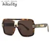 Double Bridge One Piece Flache Sonnenbrille für Frauen Luxusmarke Übergroße quadratische Sonnenbrille Männer Vintage Schwarz Farbverlauf Shades L230523