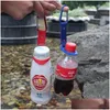 Andra hemträdgårdsvattenflaskhållare med hängspänne karabiner klipp nyckelring passar cola formad för daglig utomhusbruk gummi Carrie DH7YM