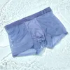 Caleçon Été 50g Ice Silk Hommes Séchage Rapide Boxer Respirant Ultra Mince Translucide En Gros Jeunesse Nylon Sous-Vêtements