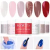 Decoraties Kads 23 stuks dompelpoeder nagels set manicure borstel nagelvijl houten stok kit Frans naakt roze rood wit glitter dip poeder diy