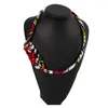 Kedjor 2023 Afrikansk handgjord fin halsband för kvinnor Boho -stil halsband hängar rep kedja vänner gåva ingen wyb643