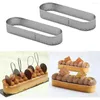 Bakeware Tools 15st Oval Tartlet Forms perforerade tårta för bakning av rostfritt stål rundform ring mousse pies quiche