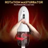 Massager Automatyczna rotacja męska masturbator 7 Regulowane tryby Pucharu Dorosła Puchar Uprzezłego Plica Elektryczna dla mężczyzn Narzędzie