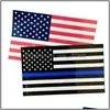 Andra festliga festleveranser 6 st/set Trump 2024 American Flag Blue Stripe Car Sticker the Res har bytt klistermärken Drop Deliver Dhqiw