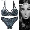 Briefs Panties Women Ultra-thin BCDE Cup Mesh Lace Underwear Transparent Bra Sets Beauty Back Hollow Embroidery Female Lingerie L230518