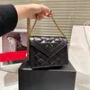 Cute Designer Shoulder Bags Handbag Classic Flap Cross Body Real Genuine Tote Leather Women Fashion Y Bag Handbags Clutch Purse Black White