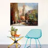 City Utrecht Hand Painted Impressionist Canvas Art Willem Haenraets Painting of a Countryside Scene for Bedroom Decoration