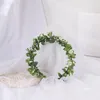 Headpieces Children Headwear Garland Wedding Dress Mori Girl Seaside Vacation Simulation Flower Headband Ornaments Hårtillbehör