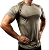 T-shirts voor heren 2022 Sneldrogende training Running T-shirts Compressie Fitness Tops Ademend Sportscholen T-shirts heren Kleding Jogger Heren Sportshirts J230531