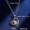 Pendant Necklaces Trendy Love Heart-Shaped Necklace For Women Luxury Full Zirconia Crystal Choker Wedding Jewelry Valentine Girls Gifts