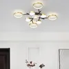 Ceiling Lights Nordic Bedroom LED Chandelier Living Room Lamp Dining Firefly Crystal El Golden