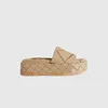 Zapatillas de diseñador Zapatillas de mujer Sandalias de moda Macaron suela gruesa aumento antideslizante suela suave Zapatillas de casa Zapatillas de playa para mujer Con caja